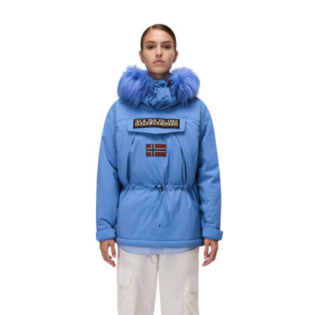 NAPAPIJRI レディース Mブルー ナパピリ SKI ダウン スノーウェア Napapijri Skidoo Anorak Mujer: protección 10K para tus salidas al