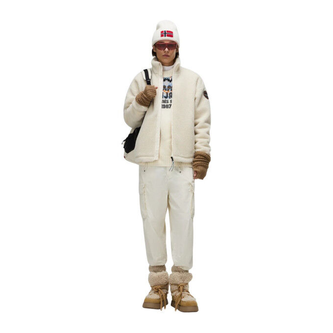 Giacca in pile da uomo Napapijri T-Fiemme: comfort e stile vintage