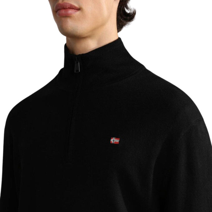 Felpa con zip a 1/2 uomo Napapijri Damavand HZ 4: comfort e stile intramontabile