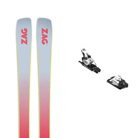 Set da sci + attacchi Zag MATA 90 : Colore - ROSSO / BIANCO, Dimensioni dello sci - 178
