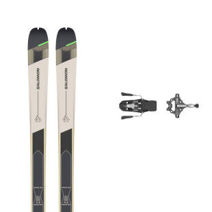 Pack de skis Salomon MTN 86 CARBON + peaux SKIN + fix : Couleur - RAIN DAY, Taille des skis - 180