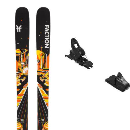 Faction PRODIGY 2 ski package + bindings : Colour - Black, Ski size - 165