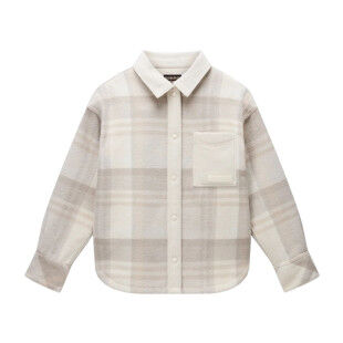 Napapijri O-Laugen Femme : la chemise longue oversize en laine recyclée