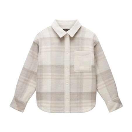 Napapijri O-Laugen Femme : la chemise longue oversize en laine recyclée