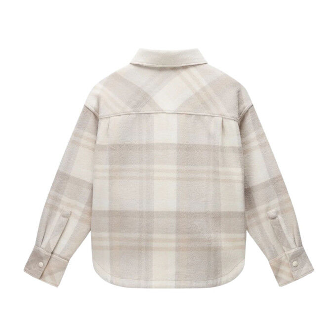 Napapijri O-Laugen Femme : la chemise longue oversize en laine recyclée