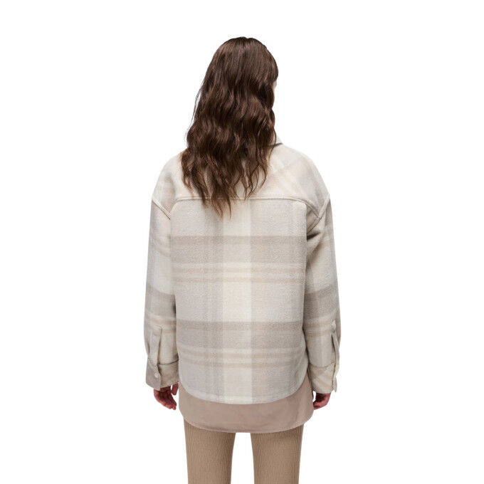 Napapijri O-Laugen Femme : la chemise longue oversize en laine recyclée