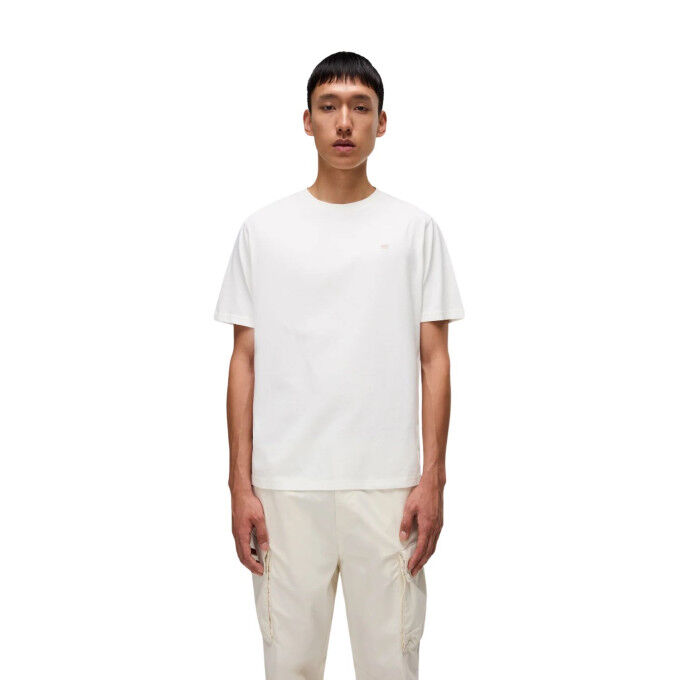 T-shirt da uomo Napapijri S-Nedles White Heron: semplicità, comfort e cotone tracciabile