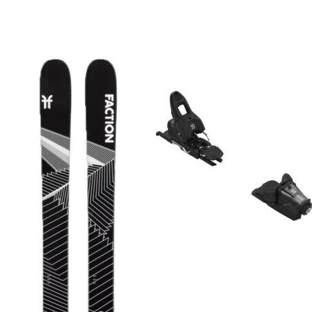 Faction MANA 3 Black ski pack + binding : Colour - Black, Ski size - 178