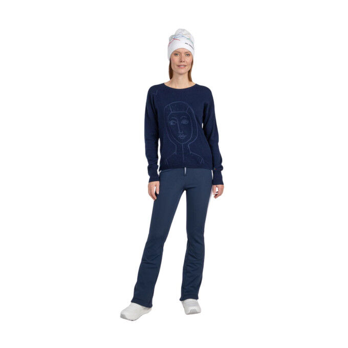 Rossignol JCC Lina Cosmic Blue: elegance and warmth in merino wool and cashmere