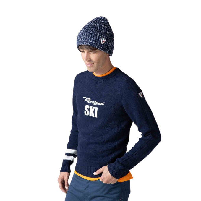 Herrenpullover Rossignol Signature – alpine Eleganz und erstklassige Wärme