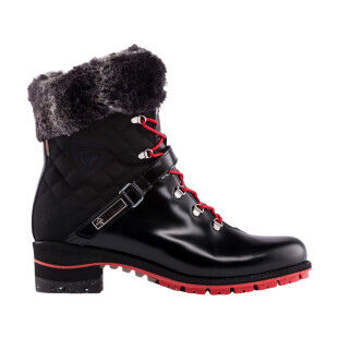 Rossignol 1907 Megève Shiny Black: chic, waterproof women's boots