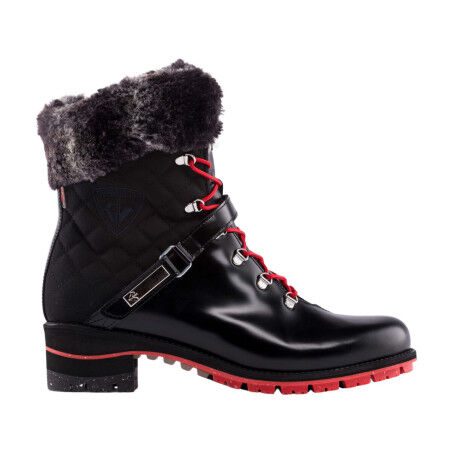 Rossignol 1907 Megève Shiny Black: stivaletti da donna eleganti e impermeabili