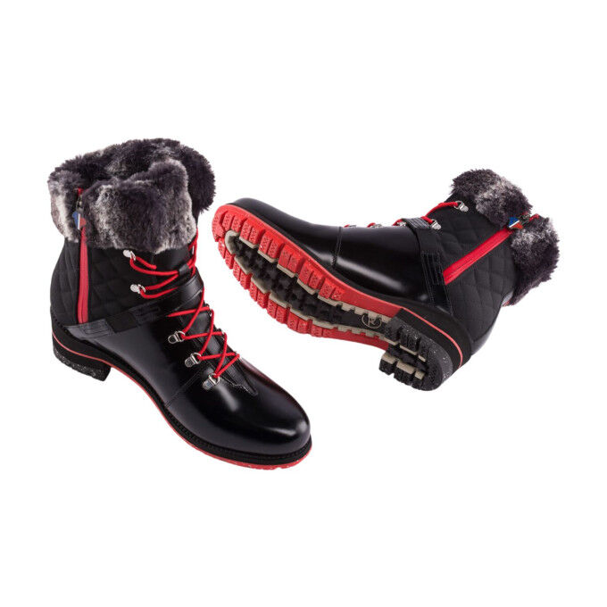 Rossignol 1907 Megève Shiny Black: chic, waterproof women's boots