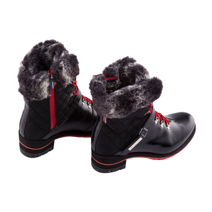 Rossignol 1907 Megève Shiny Black: chic, waterproof women's boots