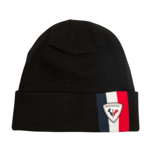 Rossignol Luka Black Beanie: warmth, style, and alpine heritage