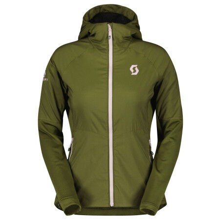 SCOTT Explorair Alpha Damen-Kapuzenpullover – FI GRN/CL PI