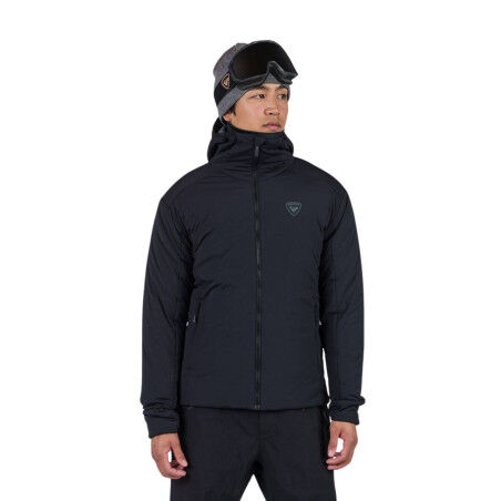 Chaqueta con capucha para hombre Rossignol Opside Hoodie Warm - Negro