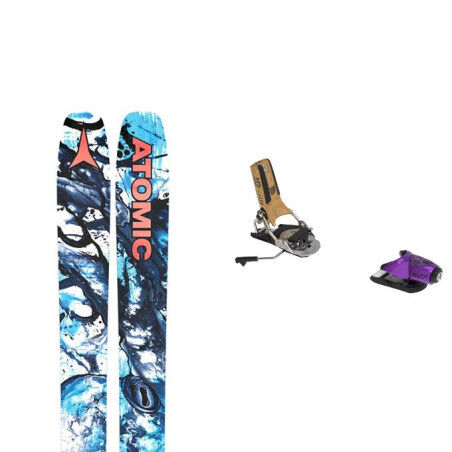 Pack of Atomic BENT CHETLER 120 skis + bindings : Colour - BLACK/MUCO, Ski size - 184