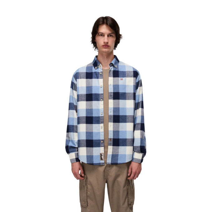 Napapijri G-Trekking 3 Men's Shirt - Check CBZ: elegance and comfort