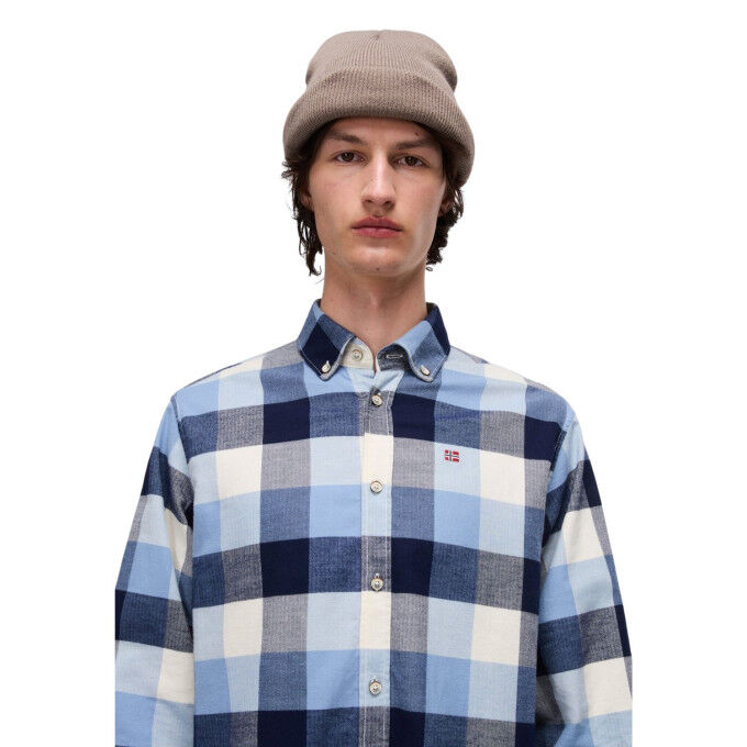 Camisa para hombre Napapijri G-Trekking 3 - Check CBZ: elegancia y comodidad