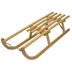 Luge en bois Davos KHW 90 cm : plaisir classique sur les pistes