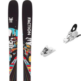 Set da ski Faction PRODIGY 0 + attacchi : Colore - Nero, Dimensioni dello sci - 164