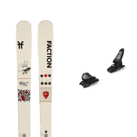 Faction Prodigy 1 Capsule ski pack + bindings : Colour - White, Ski size - 178