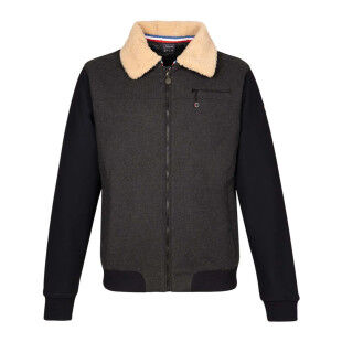 Hybrid-Bomberjacke für Herren DUVILLARD LERY – Schwarz