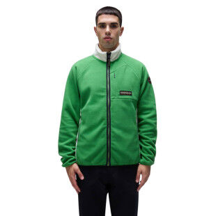 Napapijri T-Dolent FZ G1T Hombre - Chaqueta polar Green Kelly para el invierno