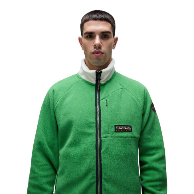 Napapijri T-Dolent FZ G1T Herren – Fleecejacke Green Kelly für den Winter