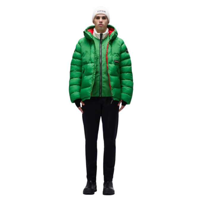 Napapijri T-Dolent FZ G1T Uomo - Giacca in pile Green Kelly per l'inverno