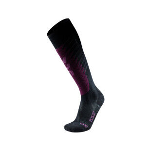 Skisocken für Damen UYN One Biotech – BLACK/PURPLE