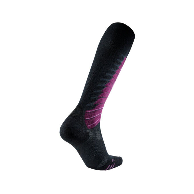 Women's UYN One Biotech Ski Socks - BLACK/PURPLE