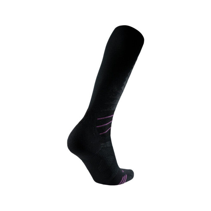 Calcetines de esquí para mujer UYN Evo Race One - NEGRO/PÚRPURA