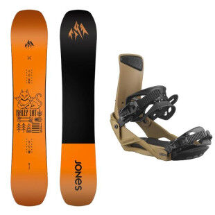 JONES MEN'S RALLY CAT snowboard pack + binding : Ski size - 162W