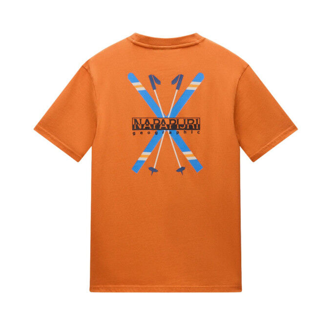 T-shirt Homme S-Fiemme Orange Pumpkin : confort et style au quotidien