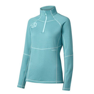Camiseta de manga larga con media cremallera para mujer TERNUA MOMHILL - BLUE MINT