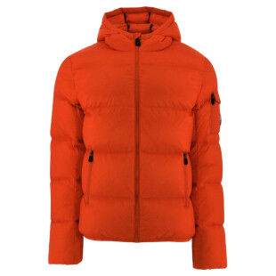 Piumino con cappuccio da uomo per temperature rigide JOTT JAVA - DARK ORANGE