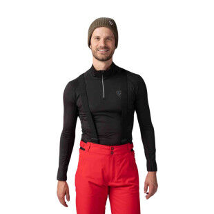 ROSSIGNOL Classic Men's Half-Zip Base Layer - Black
