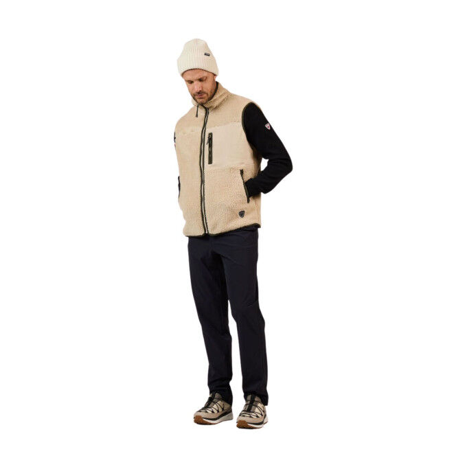 Rossignol Alltrack Hombre: chaleco polar sherpa cálido y versátil