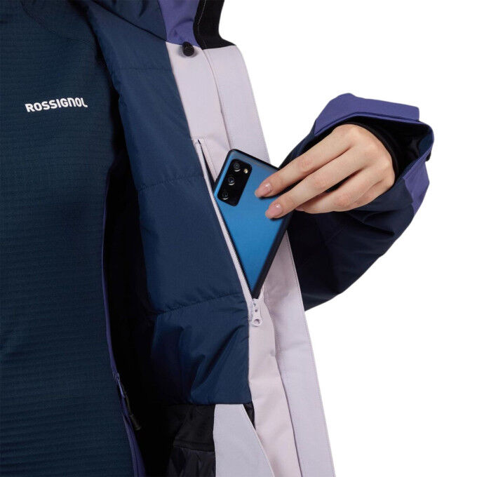 ROSSIGNOL Velika women's ski jacket - GALACTIC LILAS