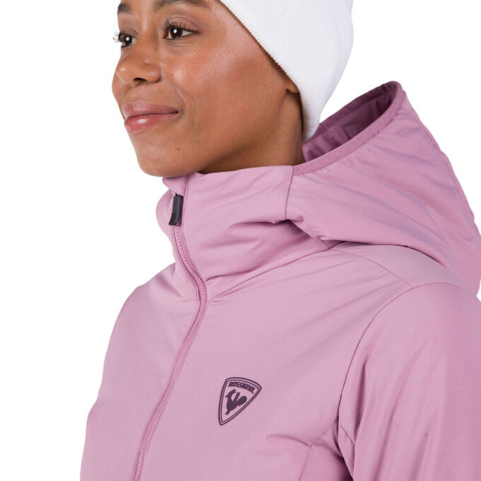 ROSSIGNOL Opside Women's Hooded Jacket - MOONLITE MAUVE