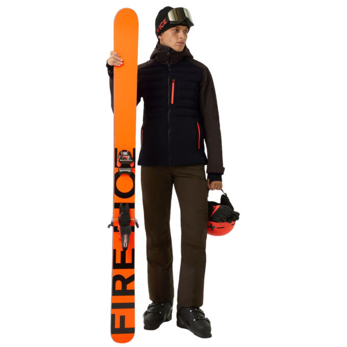 Fire+Ice Ivo Black Men's Ski Jacket: Alpine Performance and Protection