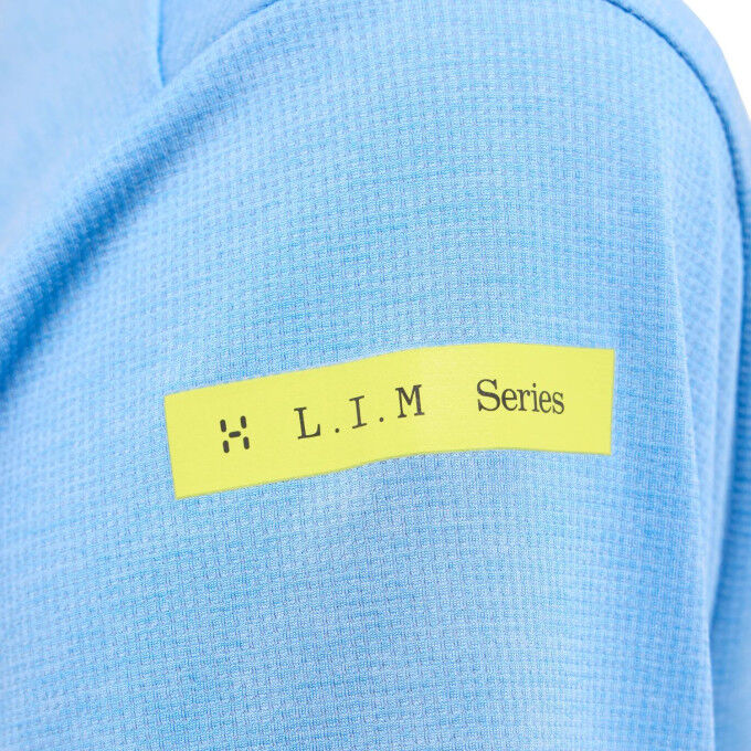 Camiseta Haglöfs LIM Ridge para mujer: comodidad y rendimiento en azul cielo