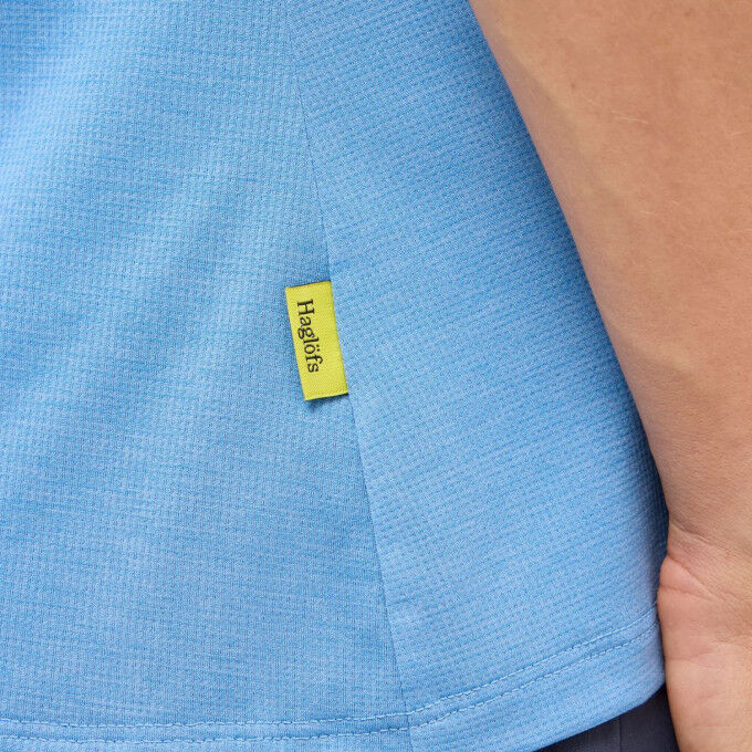 Damen-T-Shirt Haglöfs LIM Ridge: Komfort und Leistung in Sky Blue