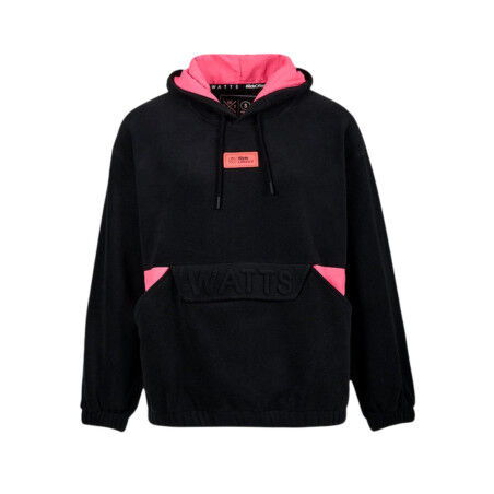 Felpa in pile da donna WATTS UPSIDE - Full Black