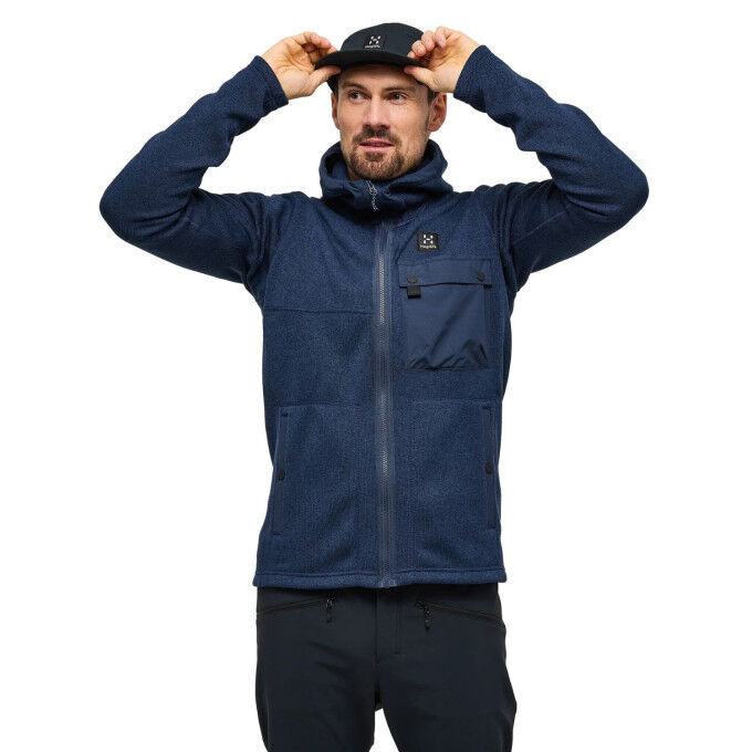 Haglöfs Hede Mid Hood Men's Fleece Jacket - Warmth and comfort for everyday wear