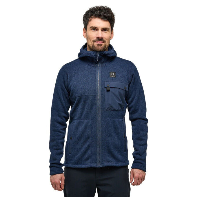 Haglöfs Hede Mid Hood Men's Fleece Jacket - Warmth and comfort for everyday wear