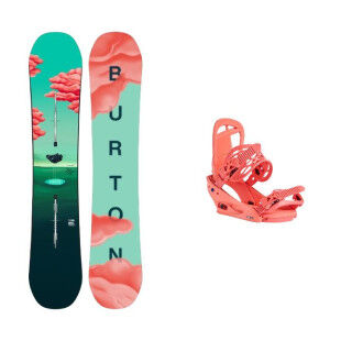Pack snowboard Burton YEASAYER + fix : Taille des skis - 148