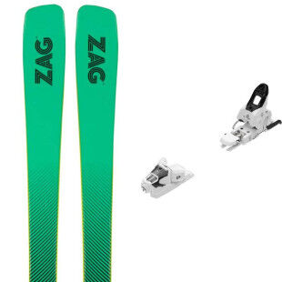 Set da ski Zag MATA 90 + attacchi : Colore - verde, Dimensioni dello sci - 183